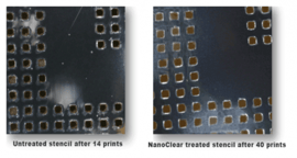 NanoClear Stencil Treatment - Results